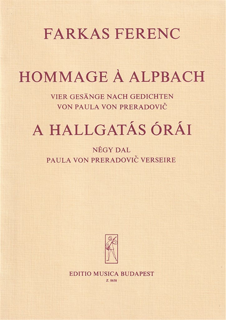 Hommage a Alpbach Vier Gesänge nach Gedichten vo